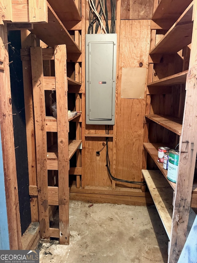 utility room with electric panel