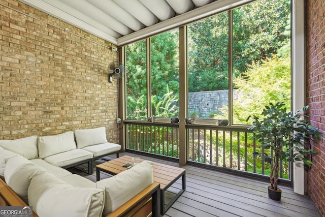 view of sunroom / solarium