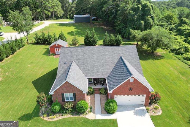 birds eye view of property