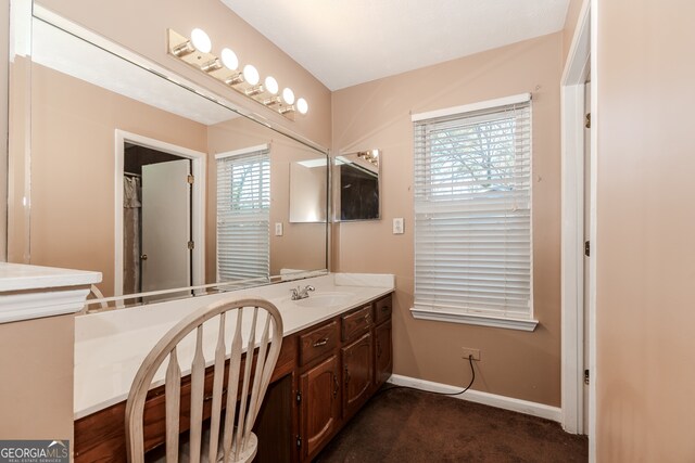 bathroom featuring vanity