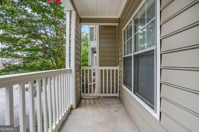 view of balcony