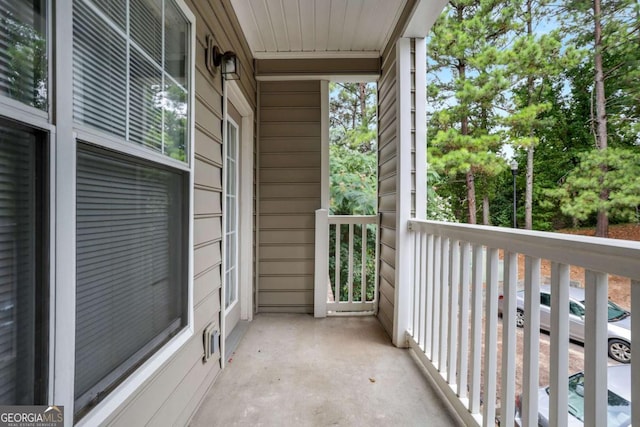 view of balcony