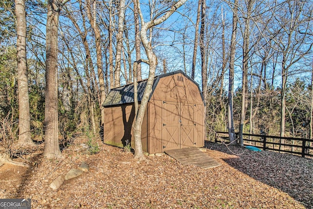 view of outbuilding