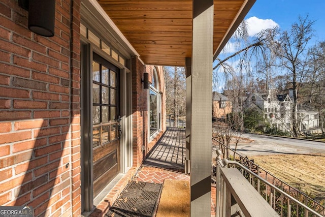 balcony with a porch