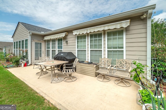 view of patio / terrace with grilling area