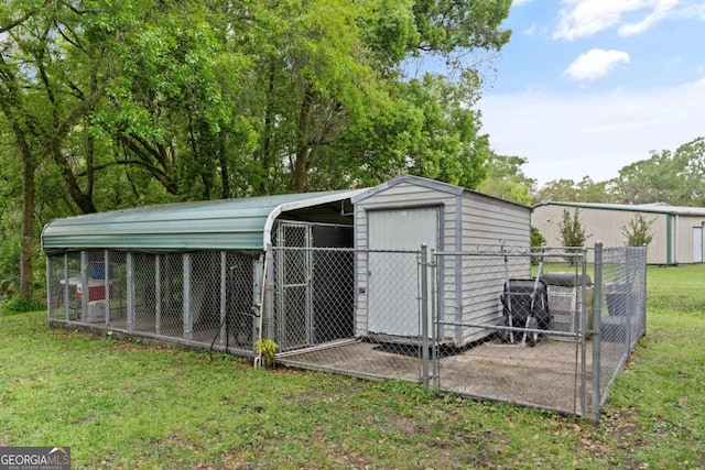 view of outbuilding