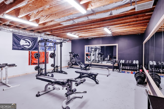 view of exercise room