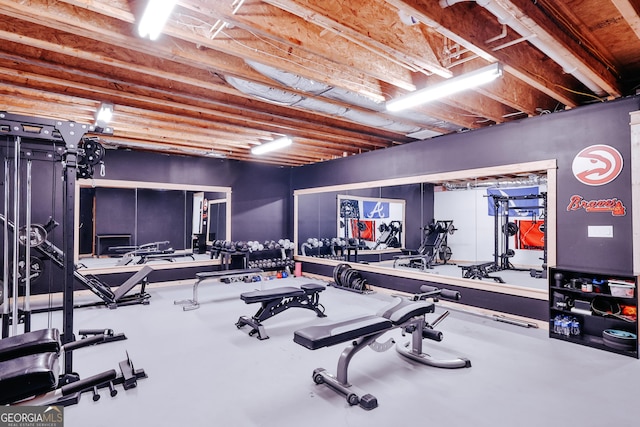 view of workout room