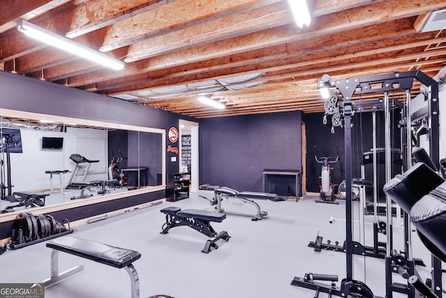 view of exercise room