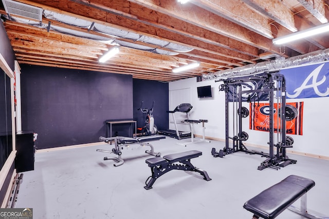 view of exercise room