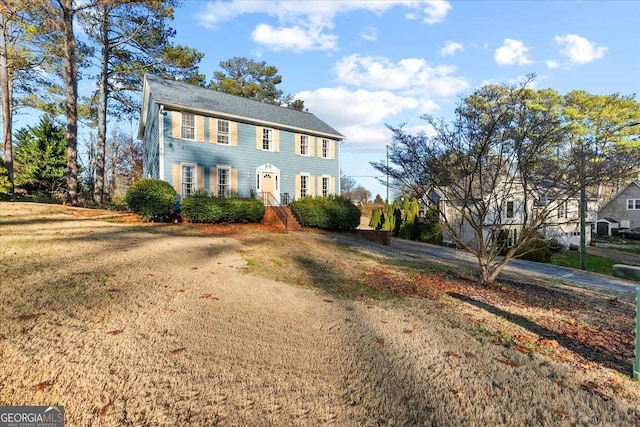 view of colonial inspired home