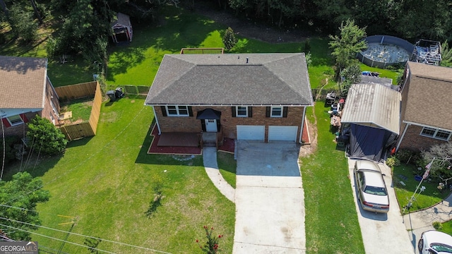 birds eye view of property