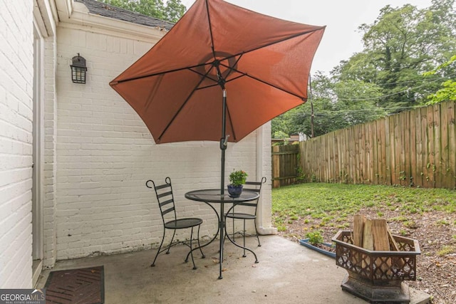 view of patio