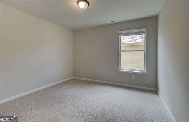 view of carpeted empty room