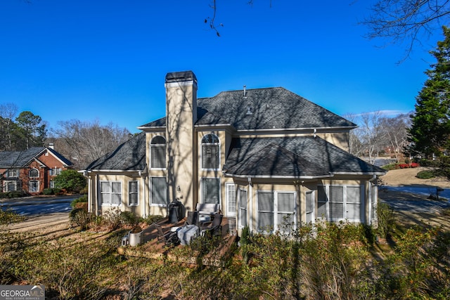 view of rear view of property