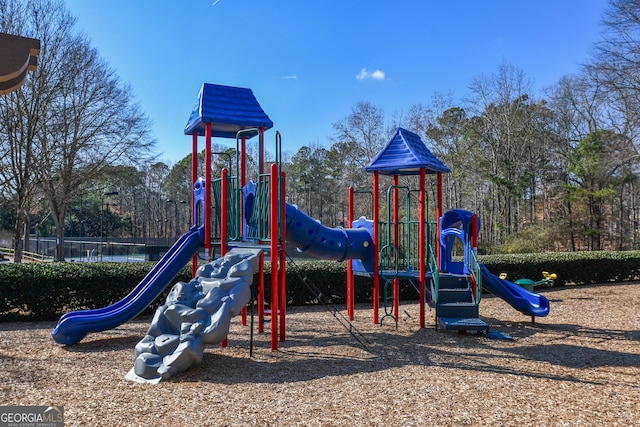 view of jungle gym