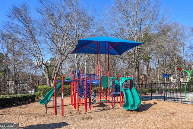 view of jungle gym