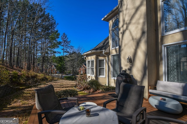 view of patio / terrace with a deck