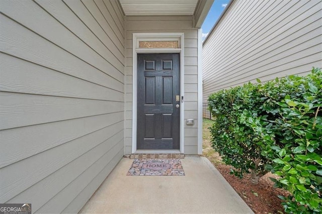 view of entrance to property