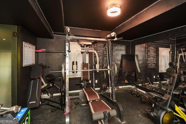 view of exercise room