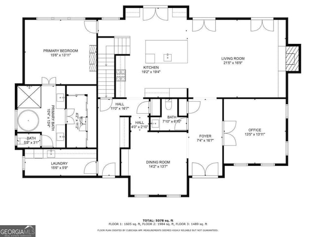 1409 Sheridan Rd NE, Atlanta, GA 30324 - view of home floor plan