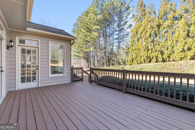 view of wooden terrace