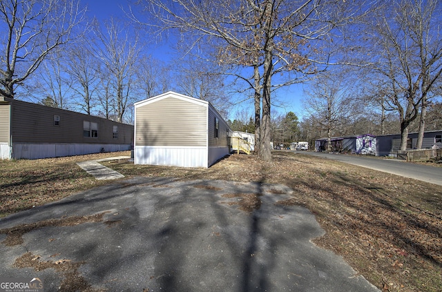 view of side of home