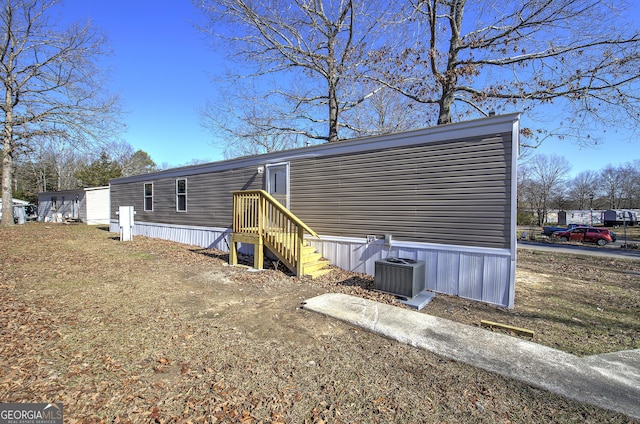 view of property exterior featuring cooling unit