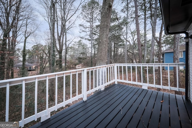 view of wooden terrace