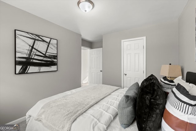 bedroom featuring carpet flooring