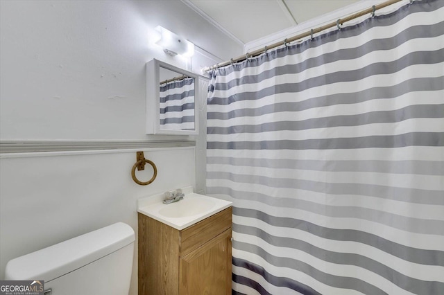 711 Stone Ave, Waynesboro, GA 30830 - bathroom with vanity and toilet