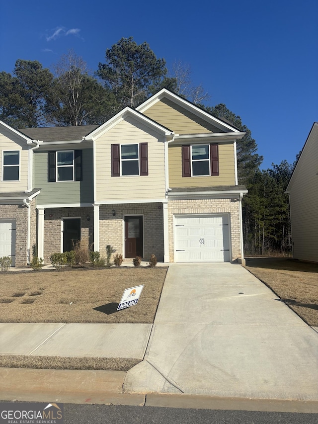 view of front of house featuring a garage