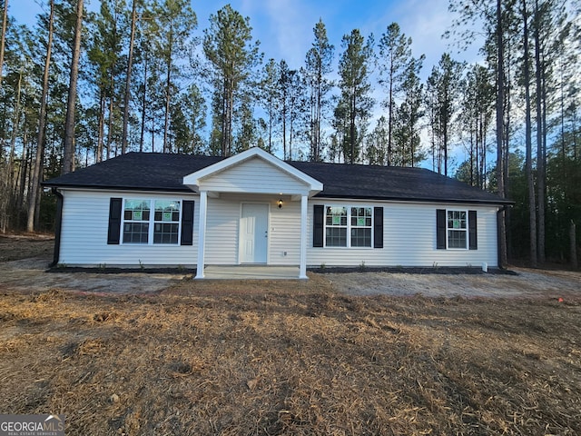 view of ranch-style house