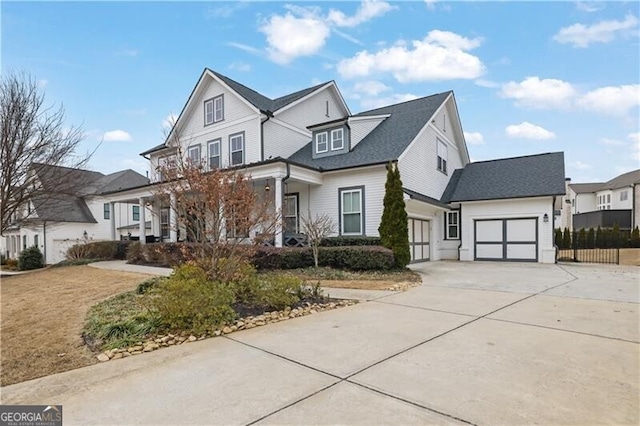 view of front of house featuring a garage