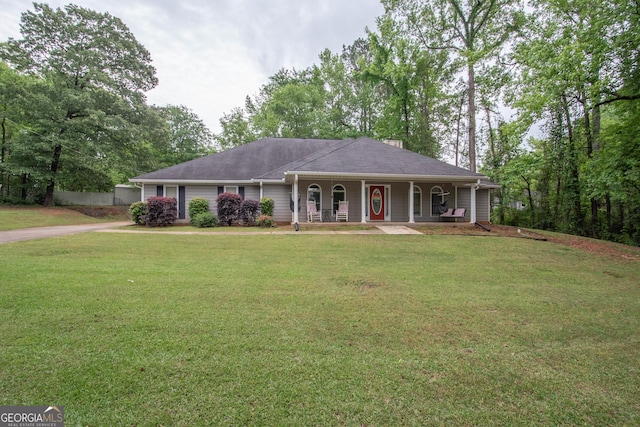 306 Washington Way, Lagrange, GA 30240 - single story home with driveway, a porch, and a front lawn