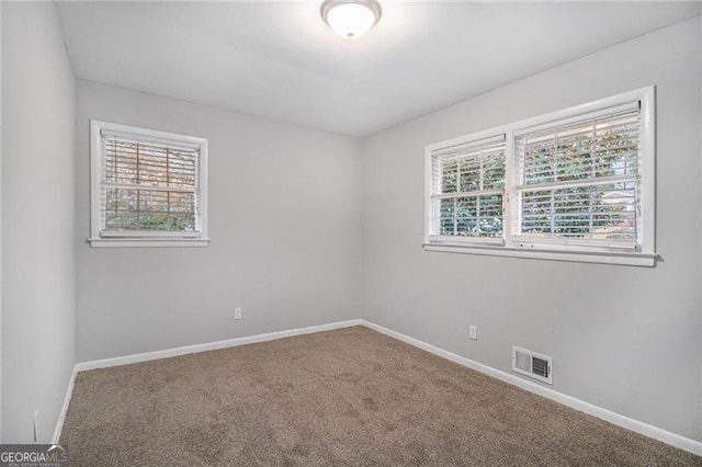 view of carpeted empty room