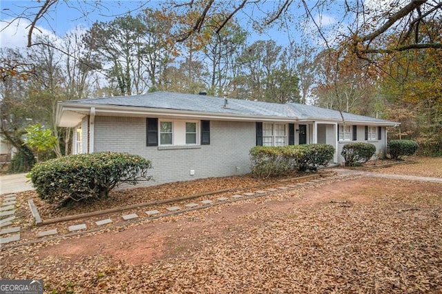 view of ranch-style home