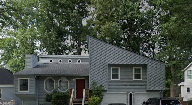 view of front of home featuring a garage