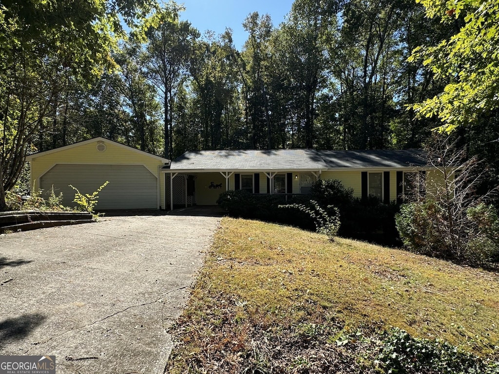 view of ranch-style house