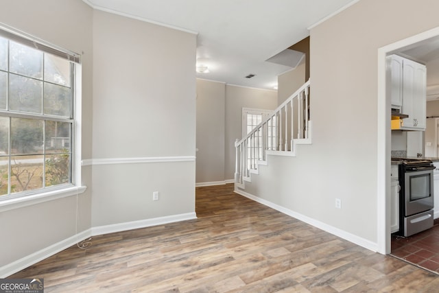 interior space featuring hardwood / wood-style floors