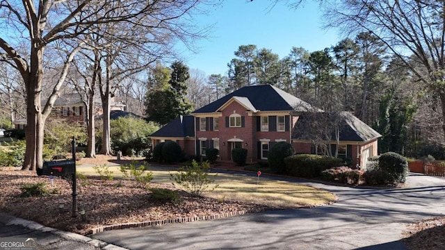 view of colonial home