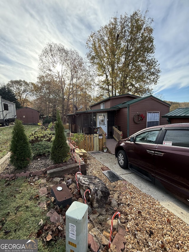 view of home's exterior