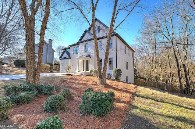 view of tudor house