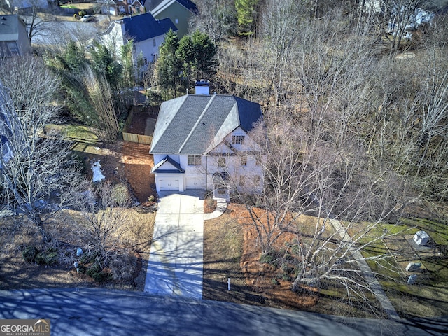 birds eye view of property