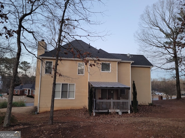 view of back of property