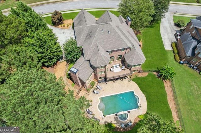 birds eye view of property