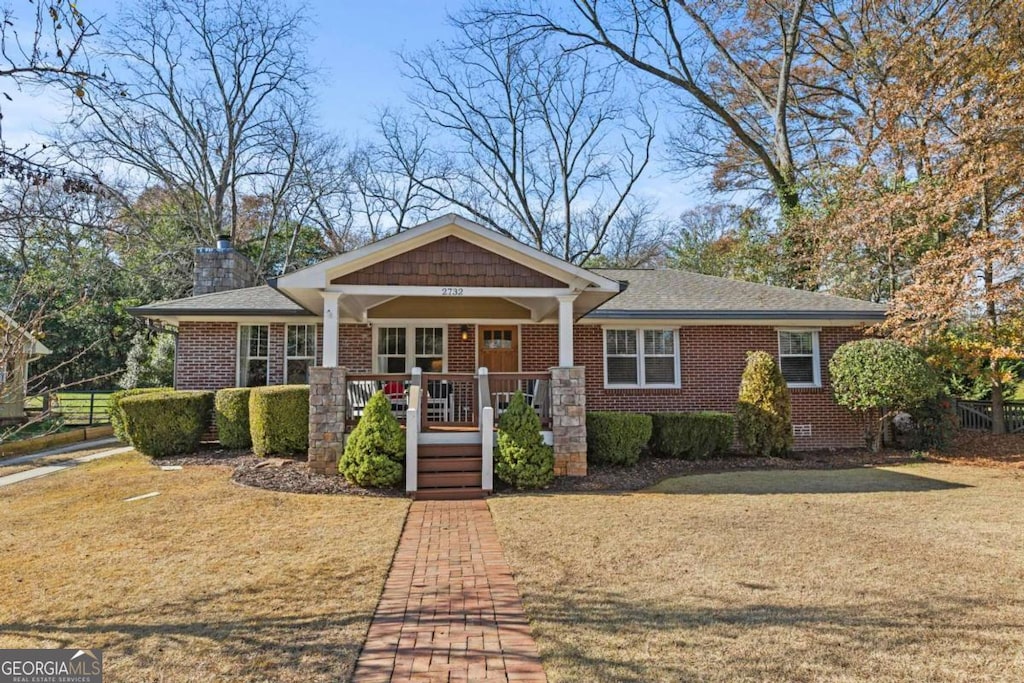 view of front of home with a porch