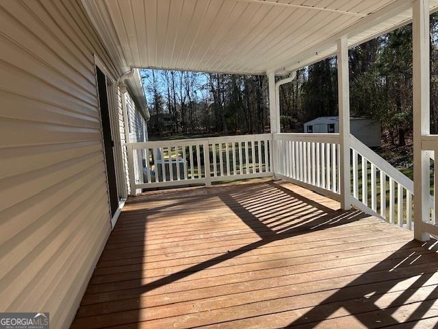 view of wooden terrace