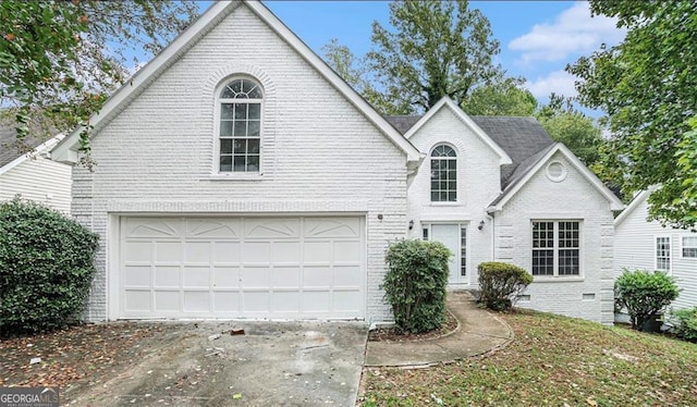 front of property featuring a garage