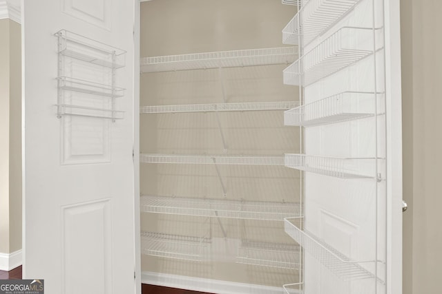 view of pantry